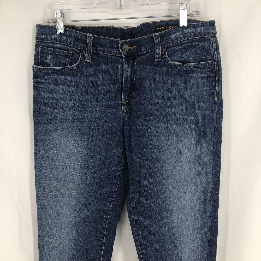 Lucky Brand Swirl Sweet N Straight Mid Rise Blue Denim Jeans 7W10810 32 (34x32)